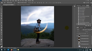 نور پردازی در فتوشاپ با نورهای آماده