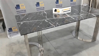 میز ناهار خوری پایه استیل با طراحی خاص