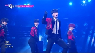 اجرای تی اکس تی با آهنگ Good Boy Gone Bad در برنامه Music Bank