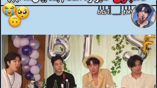 وقتی که نامجون از اینکه یه مدت فعالیت گروهی ندارن صحبت میکرد و اشکاشون. . .