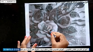آموزش نقاشی روی شیشه-رنگ مخصوص شیشه-(آموزش کشیدن گل رز  روی شیشه )