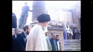 حضور رهبر معظم انقلاب در لوکیشن فیلم سینمایی مریم مقدس؛ ۷ آبان ۷۸