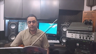 آموزش ویلن 130 آهنگ محلی مجنون نبودم ایمان ملکی
