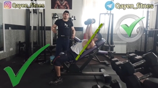 آموزش اجرای صحیح حرکات بدنسازی پرس بالا سینه دمبل