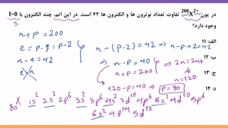 آموزش روش حل مسائل آرایش الکترونی و ذرات زیراتمی - تدریس حرفه ای شیمی کنکور 1402