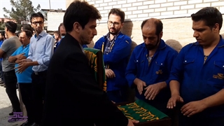 استقبال از پرچم و خادمان حرم امام رضا (ع)