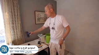 آموزش گام به گام نصب کاغذ دیواری