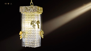 لوستر برنزی جدید پارس لوستر فراهانی سبک کریستالی