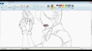 خلق و ترسیم نقاشی ای زیبا توسط نرم‌افزار ساده ویندوز موسوم به paint