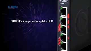 سوئیچ صنعتی 5 پورت LNX-C500G و مدیا کانورتر IMC-C1000-SFP آنتایرا