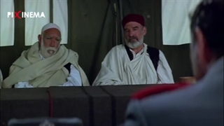 سکانس فیلم عمر مختار ، مذاکره عمر مختار با ایتالیایی‌ها (Lion of the Desert)