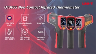 آموزش و نحوه استفاده از ترمومتر لیزری یونیتی UNI-T UT305S