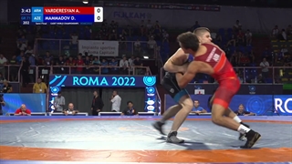 12 GR - 71 kg A VARDERESYAN (ARM) v D MAMMADOV (AZE)