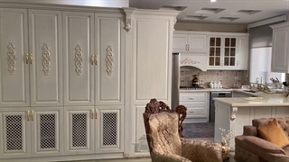 پروژه کابینت آشپزخانه کلاسیک طرح چوب واقع در تهرانپارس