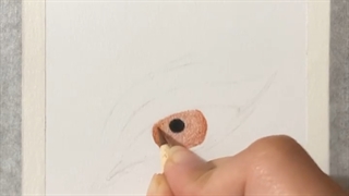 طراحی چشم میکاپ شده با مدادرنگ--- طبیعی باش! هر جا میری دنبال داستانی/: