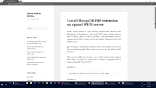Install MongoDB PHP extension on cPanel WHM server