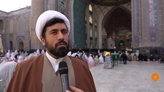 آغاز مراسم اعتکاف رجبیه حرم رضوی همزمان با شب میلاد مولود کعبه